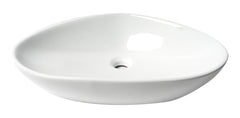 ALFI ALFI ABC914 Oval Above Mount Porcelain Bathroom Sink