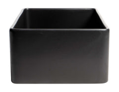 ALFI ALFI ABF3018-BM Black Matte Fireclay 30 in. Single Bowl Farmhouse Apron Kitchen Sink