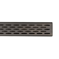 ALFI Alfi ABLD59C-BSS Brand 59 Inches Stainless Steel Linear Shower Drain with Groove Holes