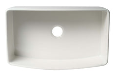 ALFI ALFI ABFC3320S-W Brand 33 inches x 20 inches Single Bowl Fireclay Farm Sink