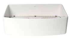 ALFI ALFI ABFC3320S-W Brand 33 inches x 20 inches Single Bowl Fireclay Farm Sink