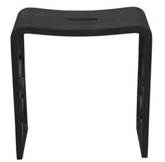 ALFI ALFI ABST88BM Black Matte Solid Surface Resin Bathroom / Shower Stool