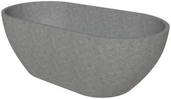 ALFI ALFI ABCO59TUB Oval Concrete Bathtub 59 inches
