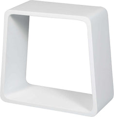 ALFI ALFI ABST55 Alfi Brand White Matte Solid Surface Resin Bathroom Shower Stool