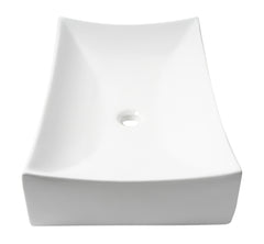 ALFI ALFI ABC904 Fancy Rectangular Above Mount Ceramic Sink