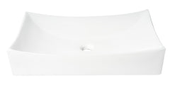 ALFI ALFI ABC904 Fancy Rectangular Above Mount Ceramic Sink