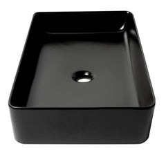 ALFI ALFI ABC902-BM Black Matte 24 Inches Modern Rectangular Above Mount Ceramic Sink