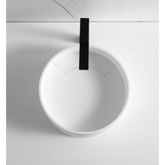ALFI Alfi ABRS15R 15 Inches Round Solid Surface Resin Sink