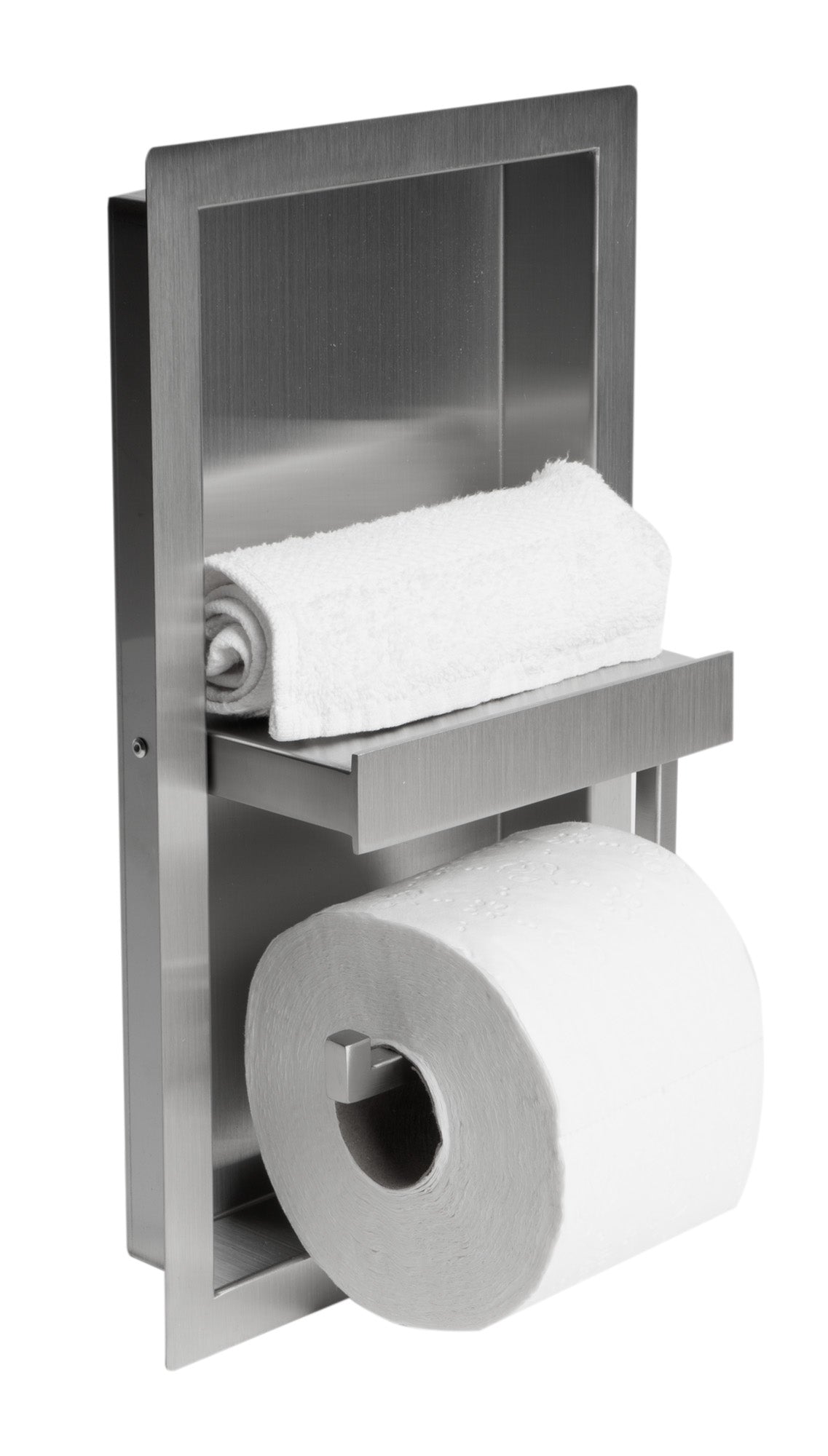 ALFI ALFI ABTPN88-BSS Recessed Toilet Paper Holder Niche