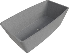 ALFI ALFI ABCO71TUB Solid Concrete Rectangular Freestanding Bathtub