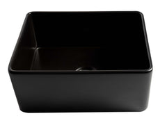 ALFI ALFI ABF2418-BM Brand ABF2418 Smooth Apron 24 inches x 18 inches Single Bowl Fireclay Farm Sink