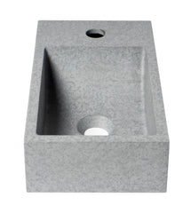 ALFI ALFI ABCO108 Brand 16 inches Small Rectangular Solid Concrete Wall Mounted Bathroom Sink