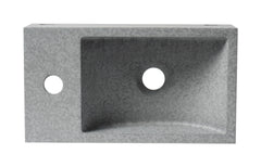 ALFI ALFI ABCO108 Brand 16 inches Small Rectangular Solid Concrete Wall Mounted Bathroom Sink