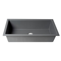 ALFI ALFI AB3418SBUM-T Granite Composite Workstation Step Rim Sink with Accessories