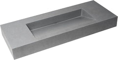 ALFI ALFI ABCO48R Brand 48 inches Solid Concrete Rectangular Countertop Sink