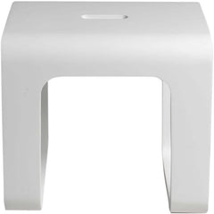 ALFI ALFI ABST99 White Matte Solid Surface Resin Bathroom Shower Stool