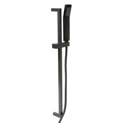ALFI ALFI AB7606-BM Black Matte Square Sliding Rail Hand Shower Set