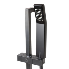 ALFI ALFI AB7606-BM Black Matte Square Sliding Rail Hand Shower Set