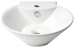 ALFI ALFI ABC113 Round Wall Mounted Ceramic Sink 17 inches