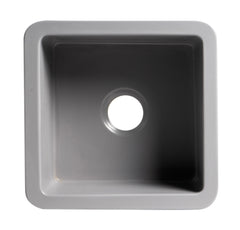 ALFI Alfi ABF1818S-GM Kitchen Sink 18 inches x 18 inches x 9 inches