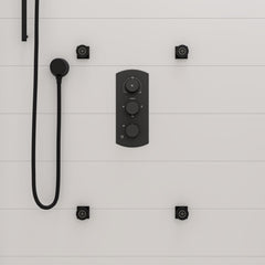 ALFI ALFI AB7938-BM Round Sliding Rail Hand Shower Set 1.8 GPM
