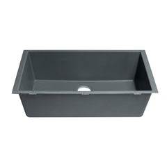 ALFI ALFI AB3322UM-C Single Bowl Undermount Granite Composite Kitchen Sink 33 inches