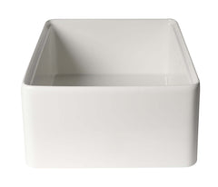 ALFI ALFI ABFS3020-W Fireclay Workstation Farmhouse Sink 30 inches