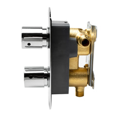 ALFI ALFI AB3809-PC Thermostatic 2-Handle Shower Mixer with Temperature Control