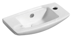 ALFI ALFI ABC115 Small Wall Mounted Ceramic Sink with Faucet Hole