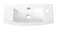 ALFI ALFI ABC115 Small Wall Mounted Ceramic Sink with Faucet Hole