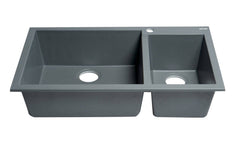 ALFI Alfi AB3319DI-T Double Bowl Kitchen Sink Granite Composite
