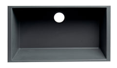 ALFI ALFI AB3322UM-T Single Bowl Undermount Granite Composite Kitchen Sink