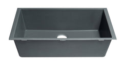ALFI ALFI AB3322UM-T Single Bowl Undermount Granite Composite Kitchen Sink