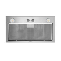 BROAN-NUTONE Broan-Nutone PM400SS Custom Cabinet Built-in 3-Speed Power Pack Insert with LED Lighting and 450 Max Blower CFM