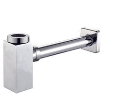 ALFI Alfi AB9026-PC modern polished chrome solid brass square bottle P-Trap