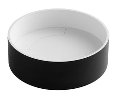 ALFI ALFI ABRS15RBM Black Matte Round Solid Surface Resin Sink