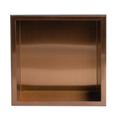 ALFI ALFI ABNP1212-BC Brand 12 Inches X 12 Inches Stainless Steel Square Single Shelf Shower Niche
