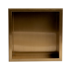 ALFI ALFI ABNP1212-BC Brand 12 Inches X 12 Inches Stainless Steel Square Single Shelf Shower Niche