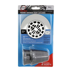DANCO DANCO 10533 Hair Catcher for Stand-Alone Shower Drain Cover 3-inch Shower Drain Openings Strainer Snare