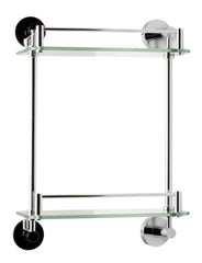 ALFI ALFI AB9549 Wall Mounted Double Glass Shower Shelf Bathroom Accessory