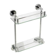 ALFI ALFI AB9549 Wall Mounted Double Glass Shower Shelf Bathroom Accessory