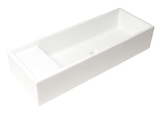 ALFI Alfi AB39TR Above Mount Fireclay Bathroom Trough Sink