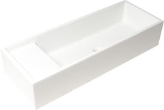 ALFI Alfi AB39TR Above Mount Fireclay Bathroom Trough Sink