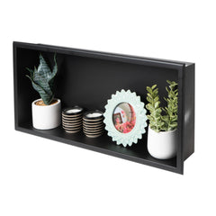 ALFI ALFI ABNC2412-BLA Shower Niche 24 inchesL x 12 inchesW x 4 inchesH