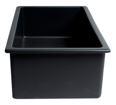 ALFI ALFI AB3018UD-BM Dual Mount Fireclay Kitchen Sink 30 Inch No Faucet Hole