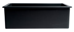 ALFI ALFI AB3018UD-BM Dual Mount Fireclay Kitchen Sink 30 Inch No Faucet Hole