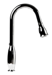 ALFI ALFI ABKF3783-PC Polished Chrome Single Handle Deck-mount Pull-down Kitchen Faucet with Sprayer