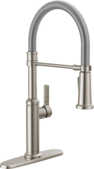 DELTA FAUCET Delta 18829-SS-DST Rhett Single Handle Pull-Down Kitchen Faucet 1.8 gpm