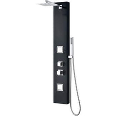 ALFI ALFI ABSP65B Shower Panel with 2 Body Sprays and Rain Shower Head