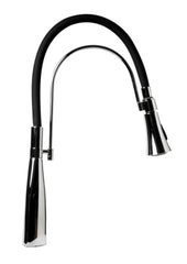 ALFI ALFI ABKF3001-PC Single Handle Deck-mount Pull-down Kitchen Faucet with Sprayer